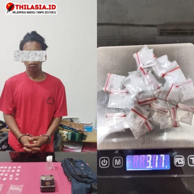 
					Seorang pria Pengedar jenis Sabu Di Ringkus Satresnarkoba polres Rohul, 20 paket sabu siap edar Diamankan.