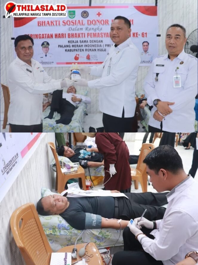 
					HBP ke-61, Lapas Pasir Pangaraian Gelar Donor Darah Bersama PMI Rohul