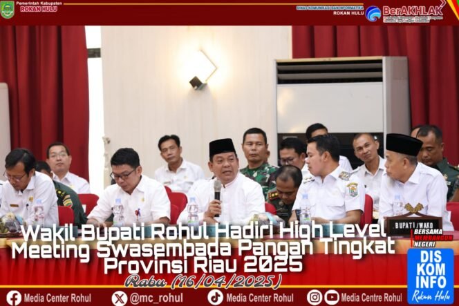 
					Rohul Siap Wujudkan Swasembada Pangan Nasional, Wabup Hadiri High Level Meeting di Riau.