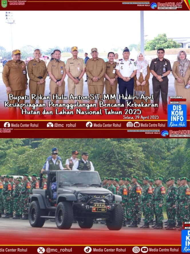 
					Hadiri Apel Karhutla Nasional 2025, Bupati Rohul Himbau Hindari Buka Lahan Dengan Membakar.