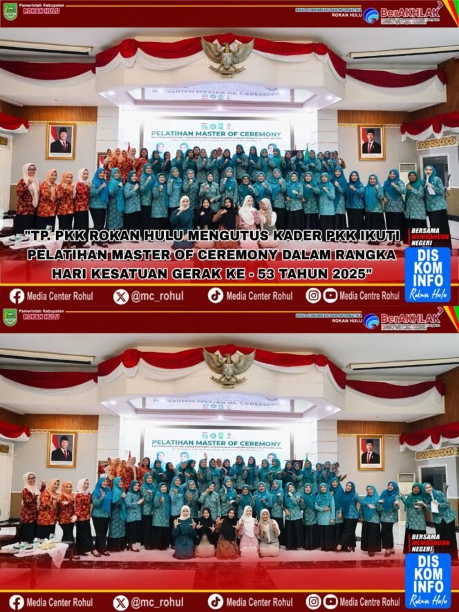 
					TP. PKK Rokan Hulu, Utus Kader PKK Rohul Untuk Ikuti Pelatihan MC Dalam Rangka HKG Ke – 53.