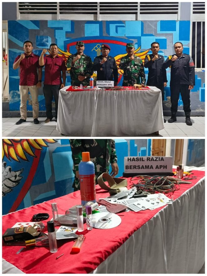 
					Pastikan kondisi Lapas tetap kondusif, Lapas Selatpanjang laksanakan Razia Serentak Bersama APH.
