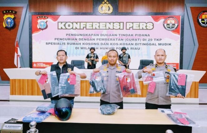 
					Jejak Sunyi di Rumah Kosong: Polda Riau Ungkap 29 Aksi Curat Saat Mudik