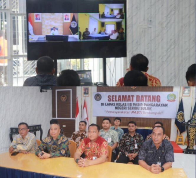 
					Kalapas Pasir Pangaraian dan Jajaran ikuti Arahan Dirjenpas Kementerian Imipas
