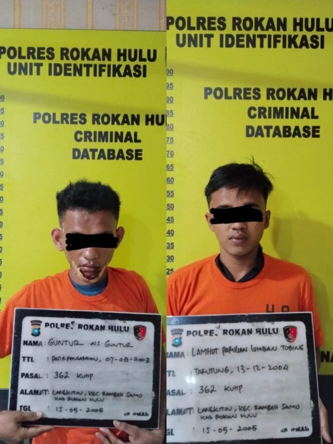 
					Sigap, Tim Resmob Polres Rohul Tangkap Dua Pelaku Tindak Pidana Pencurian Sepeda Motor.