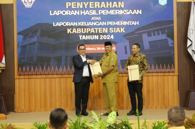 
					Pemkab Siak Pertahankan Opini WTP ke – 14 kali Berturut, Alfedri Sebut ini Jadi Motivasi.