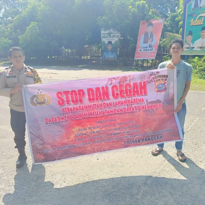 
					Kapolres Kuantan Singingi Sampaikan Pesan Pencegahan Karhutla Melalui Kapolsek Pangean di Desa Sako