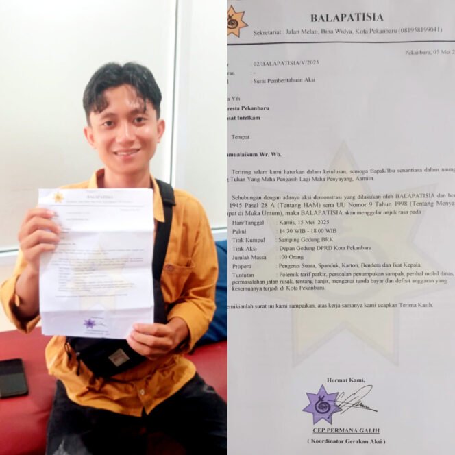 
					BALAPATISIA Akan Turun ke Jalan Kembali, Aksi Jilid 2 berlangsung Pekan Depan Tuntut Wali Kota Pekanbaru.