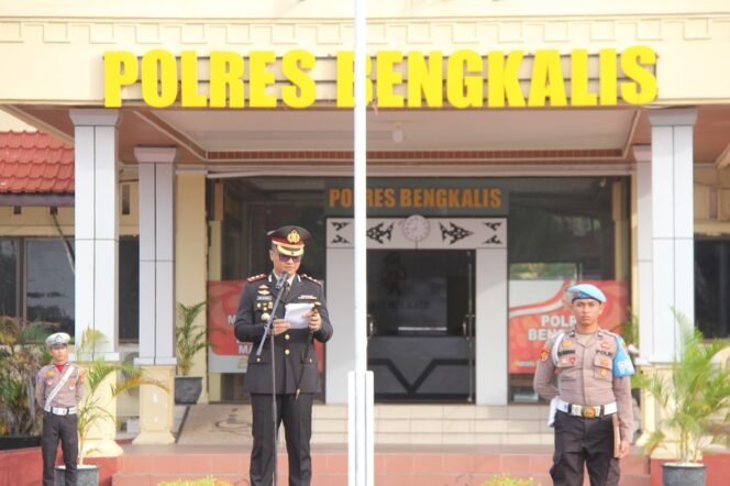
					Polres Bengkalis Gelar Upacara Peringatan Ke-80 Hari Lahir Pancasila Tahun 2025