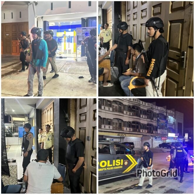 
					Tim Raga Polres Kuansing Gelar Patroli Malam, Ciptakan Rasa Aman di Kota Taluk Kuantan.