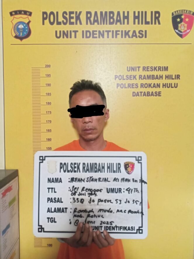 
					Tolak Rujuk, Malah Ditikam! Polsek Rambah Hilir Tangkap Pelaku di Rambah Muda.