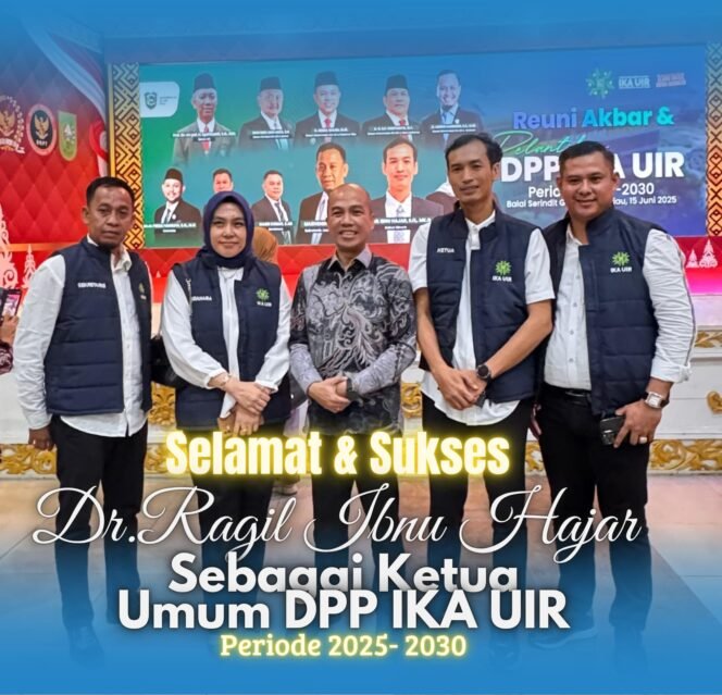 
					Cep Permana Galih: Selamat dan Sukses atas pelantikan Dr. Ragil Ibnu Hajar sebagai Ketua DPP IKA UIR
