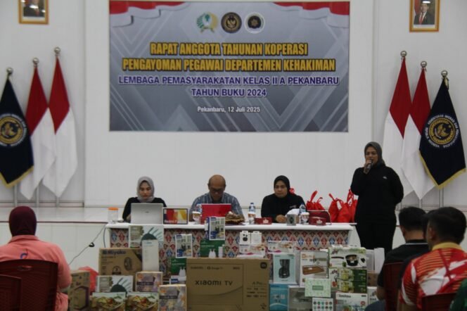 
					Wujud Pertanggungjawaban, Koperasi Lapas Pekanbaru Gelar Rapat Anggota Tahunan.