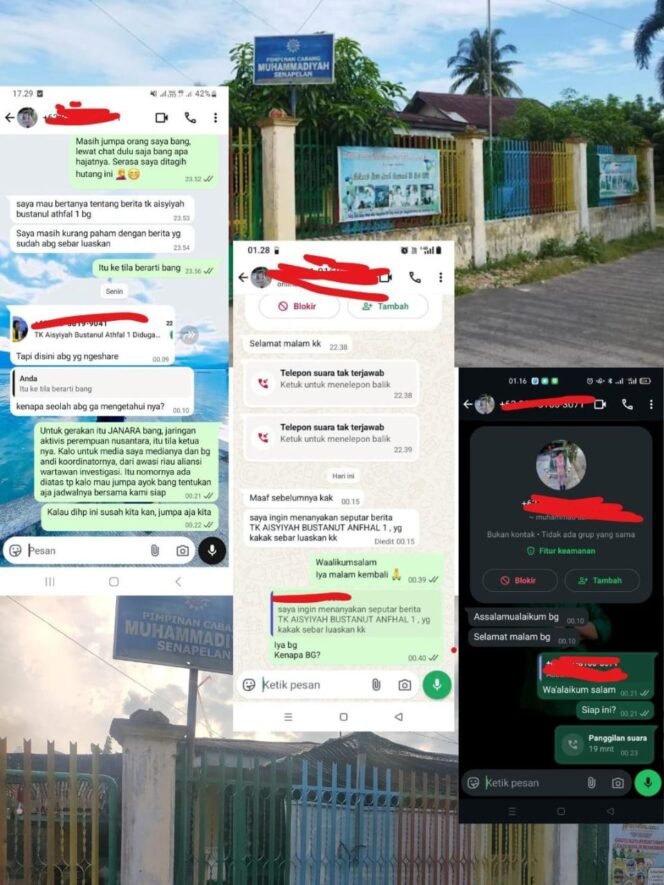 
					Wartawan Diintimidasi Saat Konfirmasi Legalitas TK Aisyiyah Bustanul Athfal 1 Pekanbaru, Pakar Hukum: Warga Tak Bisa Halangi Tugas Jurnalistik.