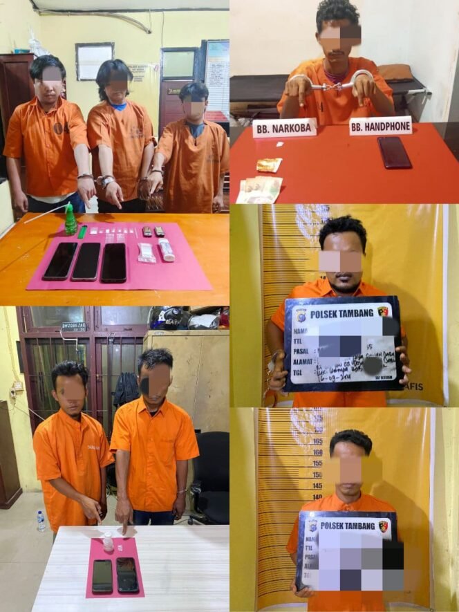 
					Sehari, Polres Kampar Ringkus 8 Pelaku Narkoba di Empat TKP!