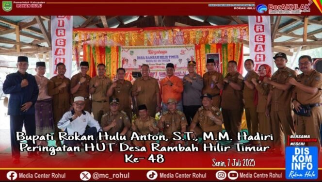 
					Bupati Anton Hadiri Peringatan Hari Ulang Tahun Desa Rambah Hilir Timur Ke-48
