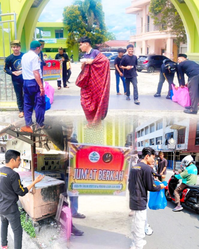 
					Gerak Nyata Anak Melayu, Tanjak Bertuah Hidupkan Spirit Jumat Berkah di Masjid Al-Furqon dan Kawasan Mall Pekanbaru