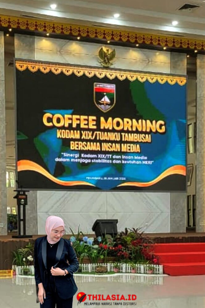 
					Coffee Morning Kodam XIX/Tuanku Tambusai–Media: Satu Frekuensi Jaga Stabilitas dan Keutuhan NKRI