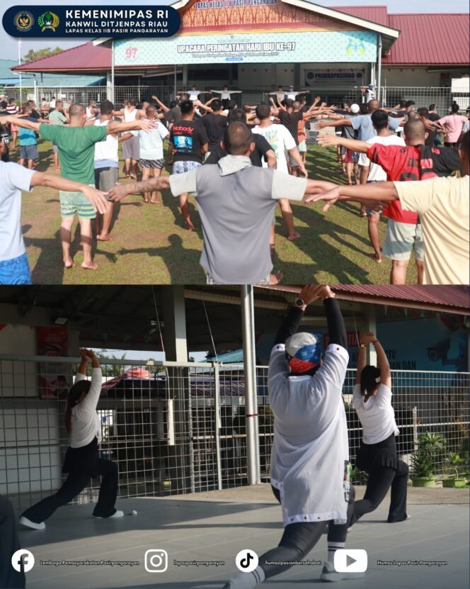 
					Jaga Kebugaran Warga Binaan, Lapas Pasir Pangarayan Gelar Senam Rutin dengan Pengawasan Ketat