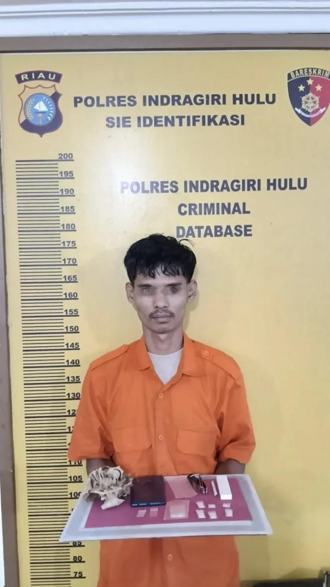 
					Pemuda Kampung Pulau Rengat Diamankan Satres Narkoba Polres Inhu, Kedapatan Miliki 7 Paket Sabu