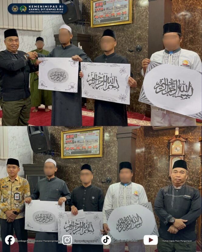 
					Peringati Nuzulul Qur’an, Lapas Pasir Pangarayan Gelar Tausiah dan Umumkan Pemenang Lomba Kaligrafi