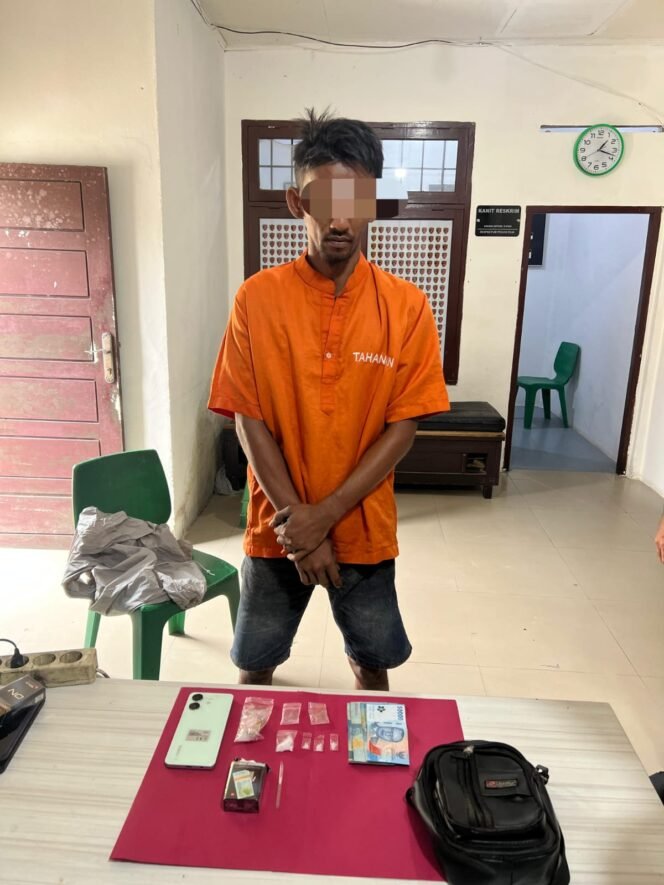 
					Transaksi Sabu di Kebun Sawit Digerebek, Satu Pelaku Diamankan Polsek Tambang