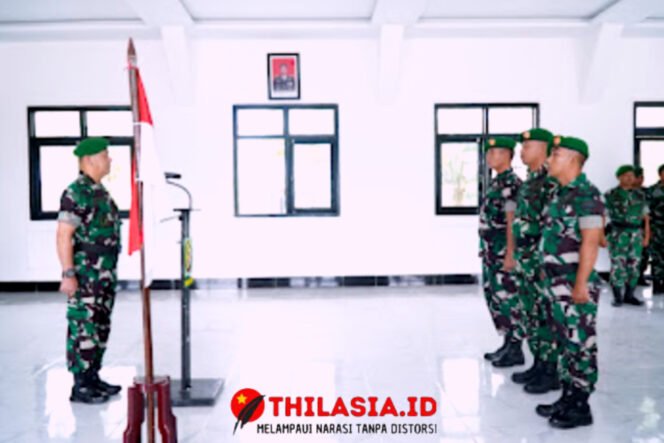 
					Kodim 0314/Inhil Gelar Korps Raport, Tiga Personel Resmi Pindah Satuan