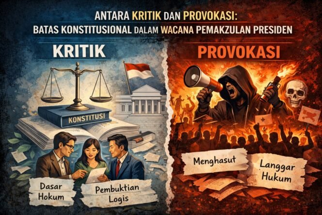 
					Antara Kritik dan Provokasi: Batas Konstitusional dalam Wacana Pemakzulan Presiden oleh Josefh J.B Perangin Angin S.H., M.H. (Advokat dan Praktisi Hukum)