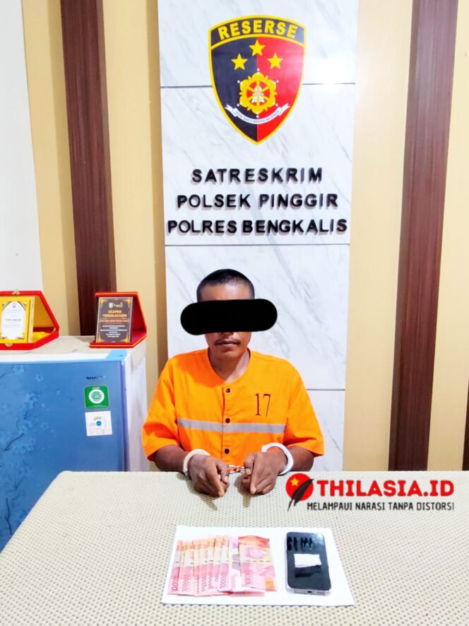 
					Pengembangan Berbuah Hasil, Polsek Pinggir Amankan Pengedar Sabu 3,86 Gram