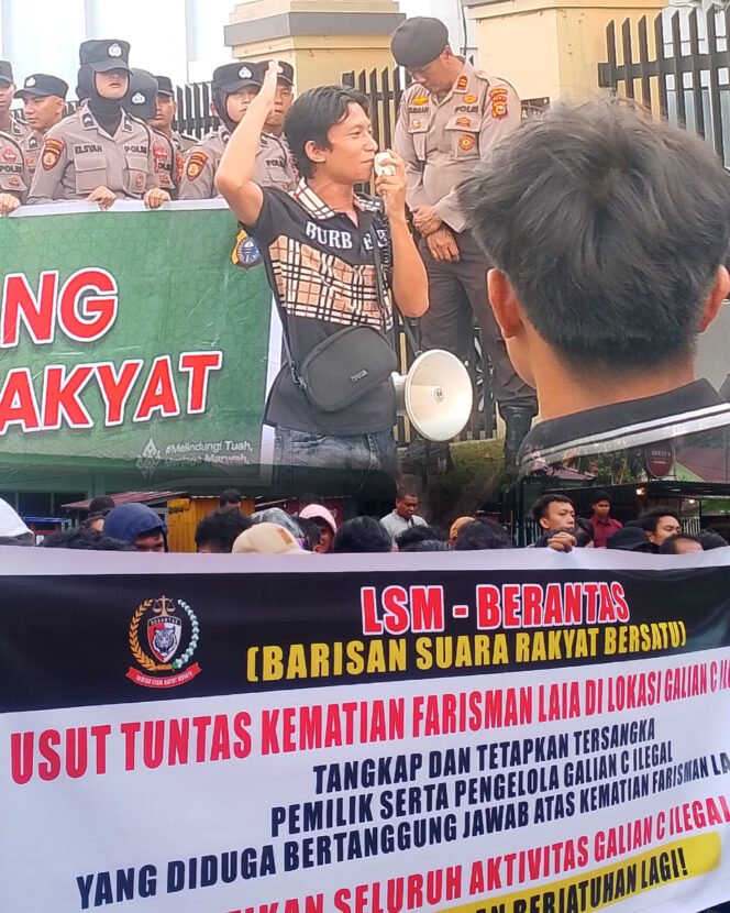 
					Marak Galian C Ilegal di Tenayan Raya, LSM BERANTAS Desak Aparat Bertindak dan Usut Tuntas Kematian Warga ‘Farisman Laia’