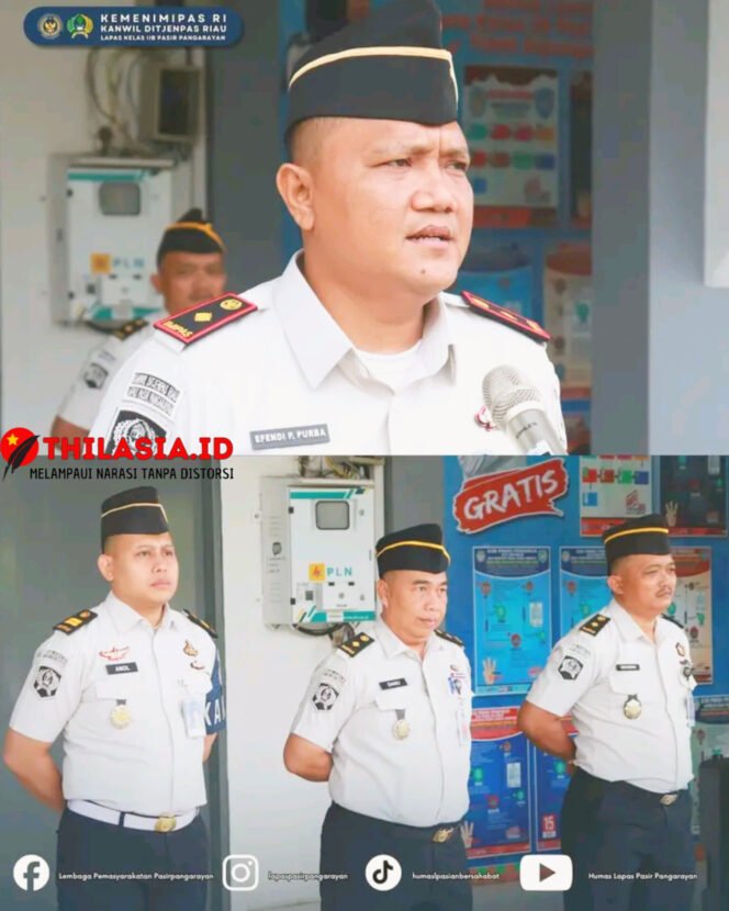 
					Gas Pol Disiplin dan Kinerja, Kalapas Pasir Pengaraian Tegaskan Komitmen di Apel Pagi