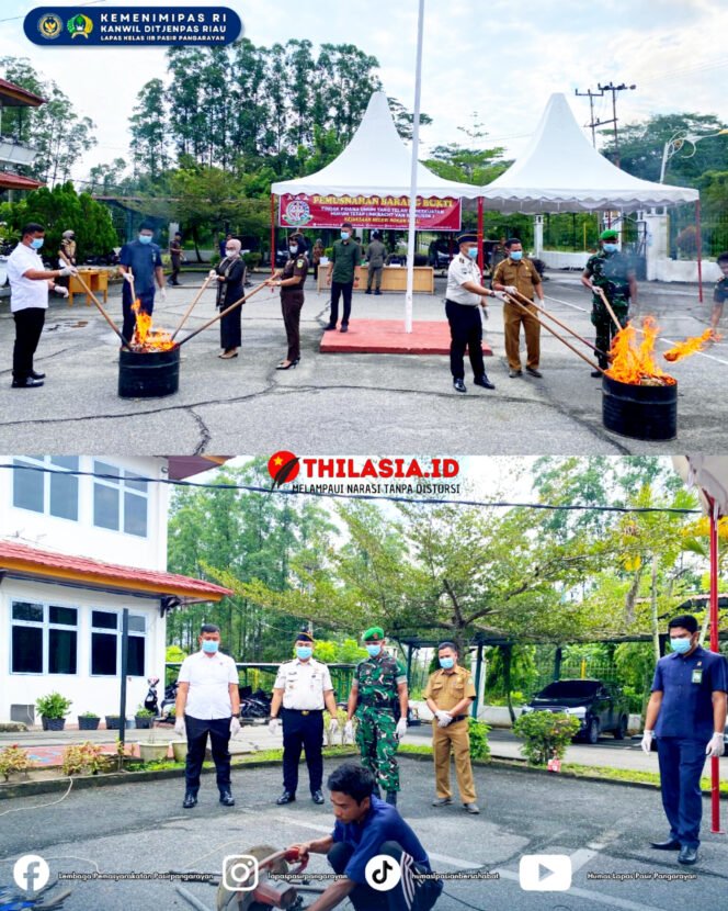 
					Perkuat Sinergi, Lapas Pasir Pangarayan Ikut Pemusnahan Barang Bukti di Kejari Rokan Hulu