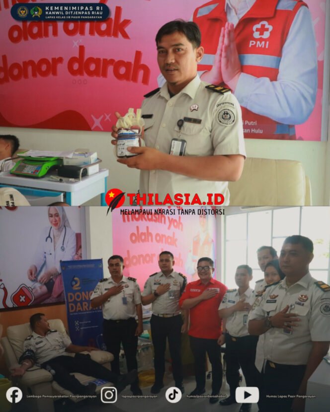 
					Lapas Pasir Pangarayan Gelar Aksi Donor Darah di PMI Rohul, Semarakkan HBP ke-62
