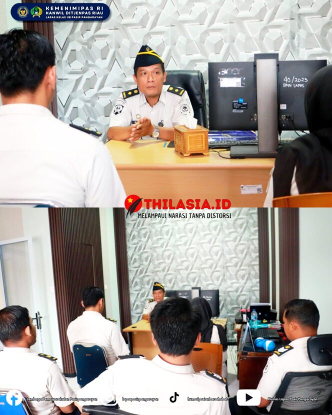 
					Kasubag TU Lapas Pasir Pangarayan Sampaikan Pengarahan Perdana, Fokus Perkuat Tupoksi dan Soliditas Jajaran