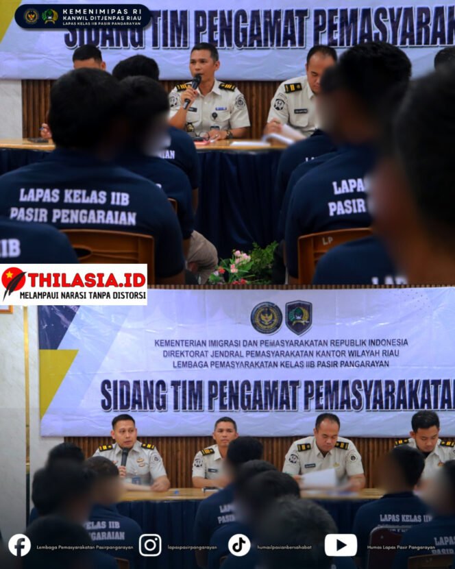 
					Lapas Pasir Pangarayan Gelar Sidang TPP, 43 Warga Binaan Disiapkan Ikuti Program Pembinaan dan Tamping