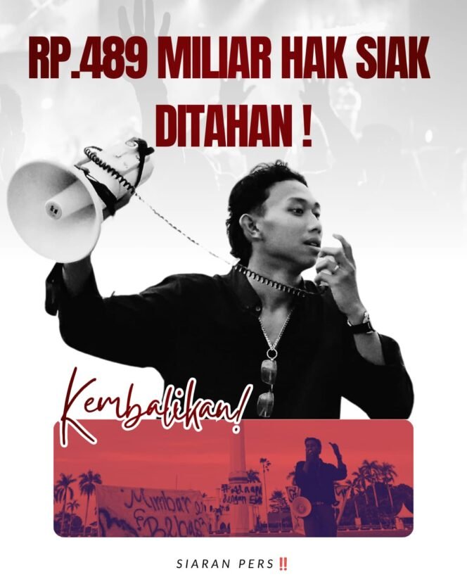 
					Mahasiswa Kabupaten Siak Angkat Suara, Dukung Penuh Pemkab Siak Tagih Rp489 Miliar DBH ke Pusat