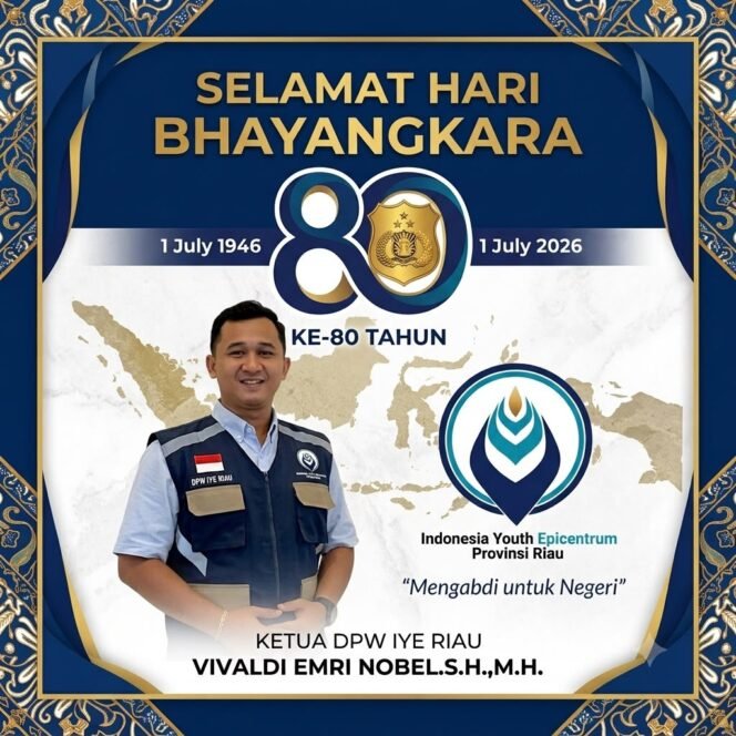 
					Momentum Hari Bhayangkara ke-80, Ketua DPW IYE Riau: Polri Harus Semakin Profesional, Humanis, dan Menjadi Garda Terdepan Penegakan Hukum