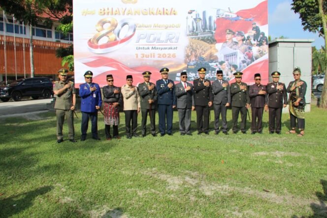 
					Hari Bhayangkara ke-80, Polresta Pekanbaru Perkuat Komitmen Polri Presisi dan Sinergi Membangun Negeri