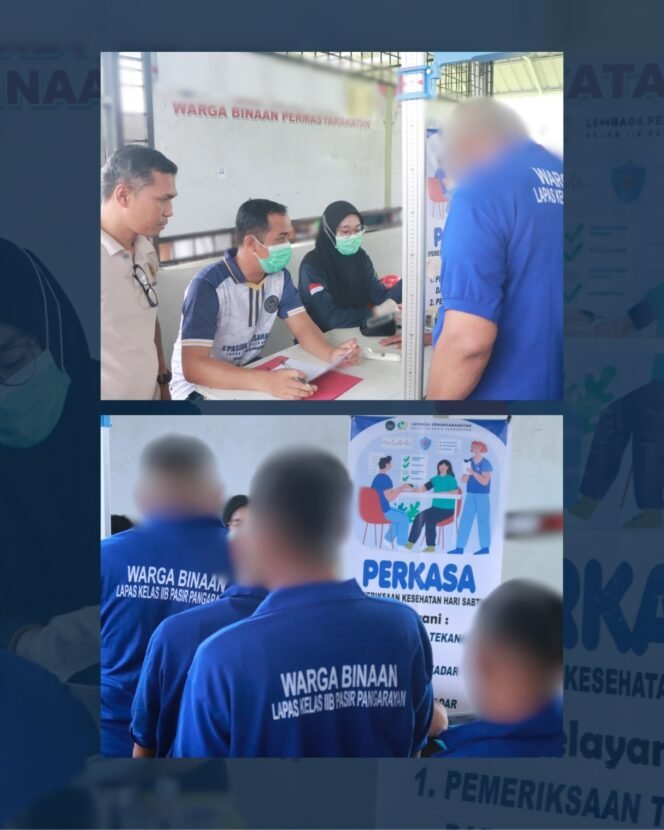
					Program PERKASA, Lapas Pasir Pangarayan Rutin Pantau Kesehatan Warga Binaan.