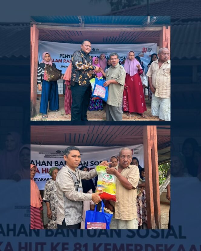 
					Sambut HUT ke-81 RI, Lapas Pasir Pangarayan Tebar Kepedulian Lewat Jumat Berkah dan Berbagi Sembako