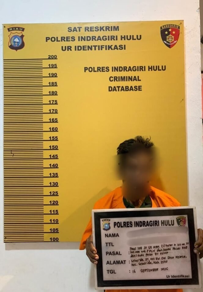 
					Polres Inhu Amankan Pelaku Pembakaran Lahan, 1,8 Hektare Terbakar