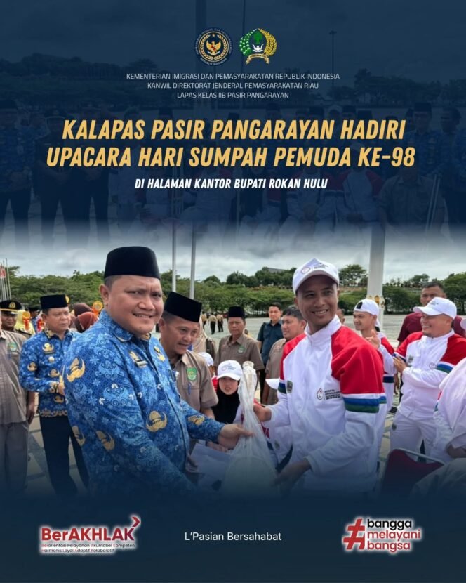 
					Kalapas Pasir Pangarayan Hadiri Upacara Hari Sumpah Pemuda ke-98 di Rokan Hulu