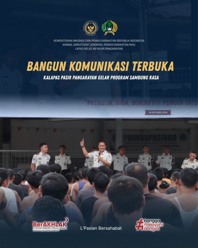 
					Dengarkan Aspirasi Warga Binaan, Kalapas Pasir Pangarayan Perkuat Komunikasi Lewat Sambung Rasa