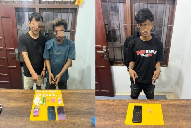 
Polsek Tambang Tangkap Pengedar Narkoba, Sita Belasan Paket Sabu-sabu dan Pil Ekstasi 