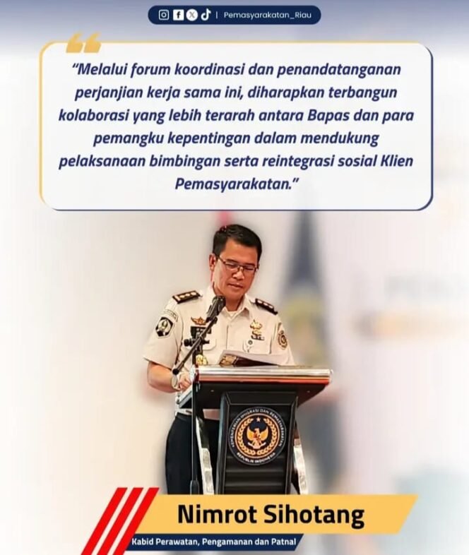 
Kanwil Ditjenpas Riau Perkuat Sinergi Layanan Bimbingan Integrasi melalui Forum Koordinasi dan Penandatanganan PKS