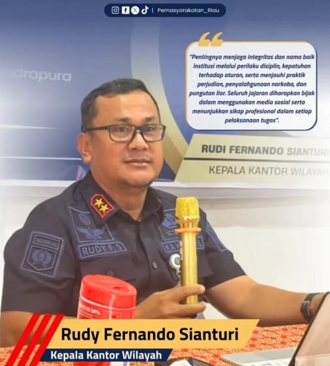 
Ka. Kanwil Ditjenpas Riau Berikan Pengarahan Tugas dan Fungsi Pemasyarakatan, Tekankan Integritas dan Percepatan Perbaikan Layanan Publik