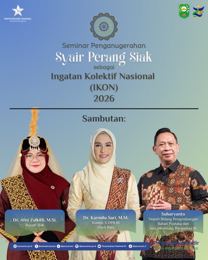 
Pemkab Siak Gelar Seminar Syair Perang Siak, Angkat Sejarah Perjuangan Melayu.