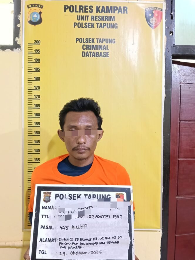 
					Teror Mantan Kekasih Berujung Ancaman Pembunuhan, Polsek Tapung Ringkus Pelaku