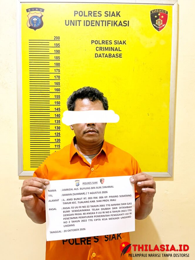 
Polres Siak Ungkap Dugaan Penyalahgunaan BBM Subsidi di Perawang, 1,2 Ton Bio Solar Diamankan